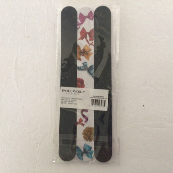 PACIFIC WORLD GLAM NAIL FILES SET OF THREE NWT - Picture 4 of 5